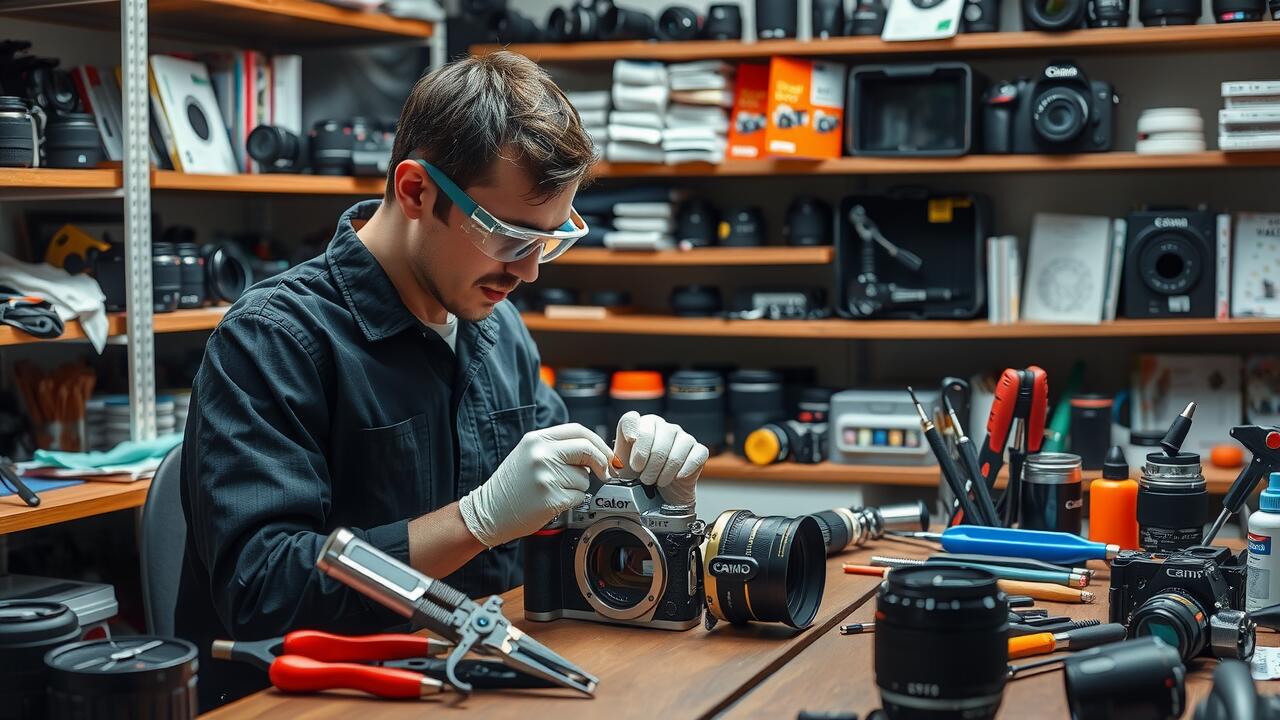 Reparatie van camerabehuizing