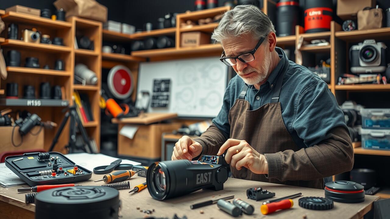 Reparatie van cameraflitser